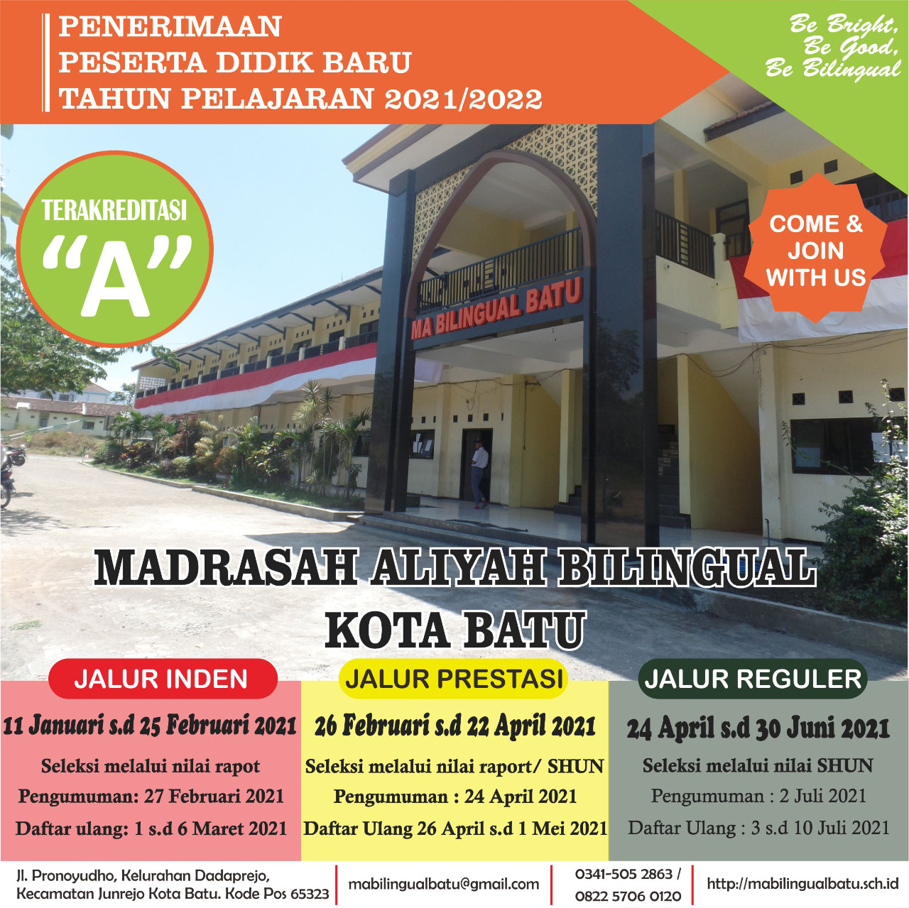 Sign Up Online Madrasah Aliyah Bilingual Batu